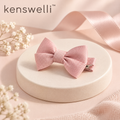 Kenswelli™ Pink Grosgrain Bow Hair Clip