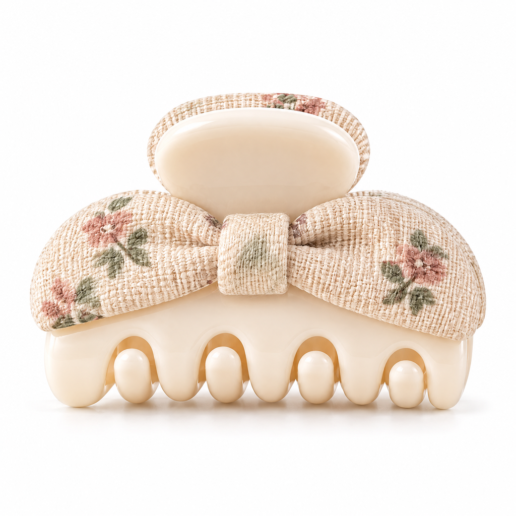 Kenswelli™ Floral Bow Mini Claw Clip