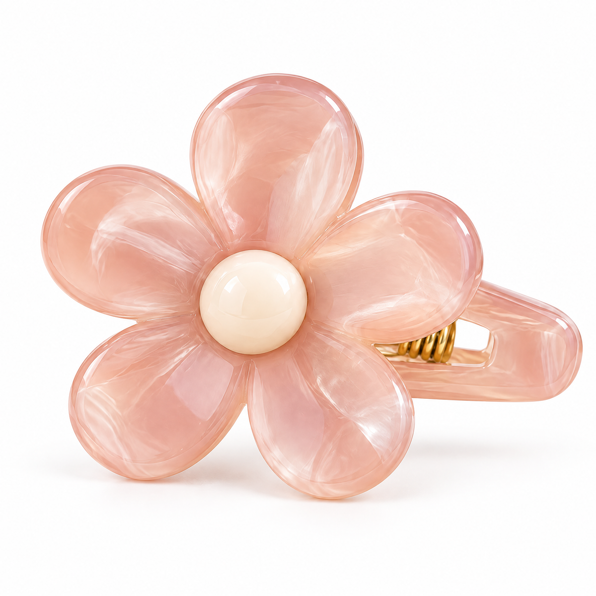 Kenswelli™ Pink Flower Hair Claw Clip