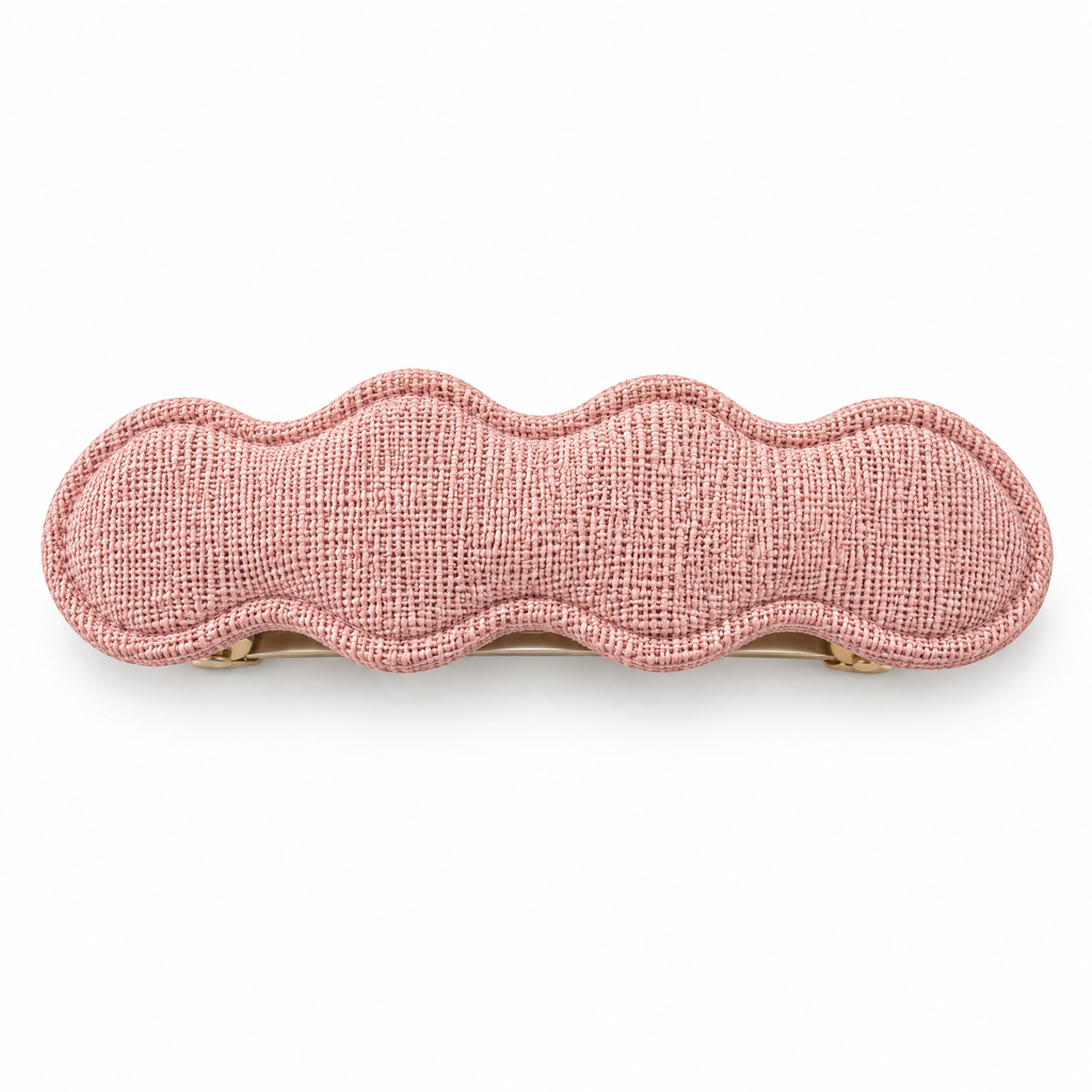 Kenswelli™ Pink Cloud Fabric Hair Clip